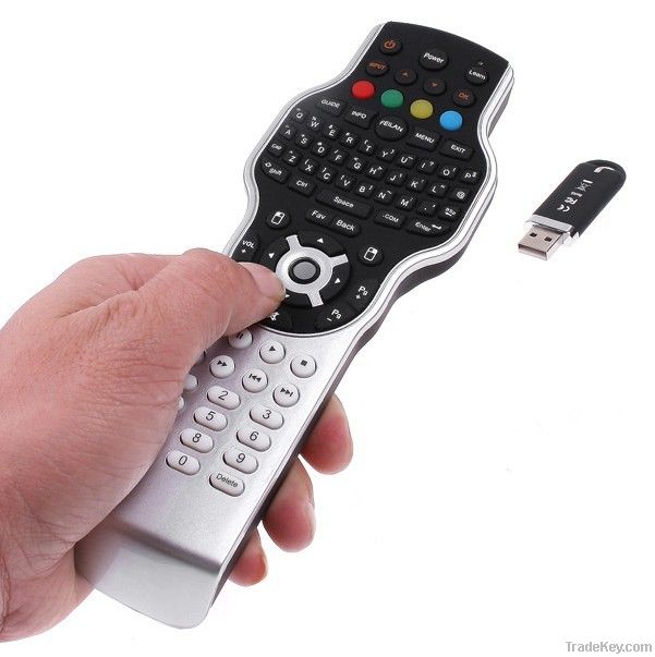 Set top box remote control with 2.4G keyboard + mouse + IR learning