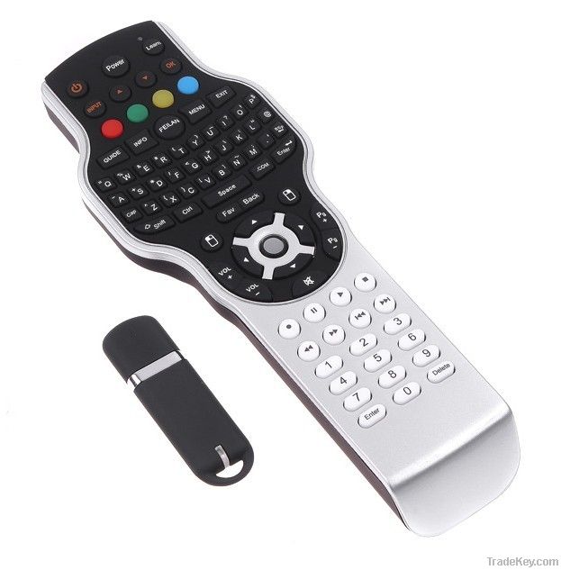 PC remote control with 2.4G mini keyboard + mouse + IR learning