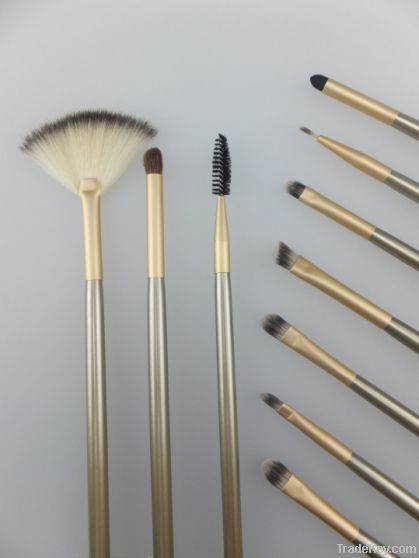 18pcs professional Makeup/Cosmetic Brush Set with Beige color Case CB05009