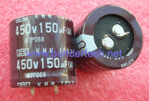 Nippon Chemi-con aluminum capacitor snap-in capacitor 150uF 450V 30x50mm NCC