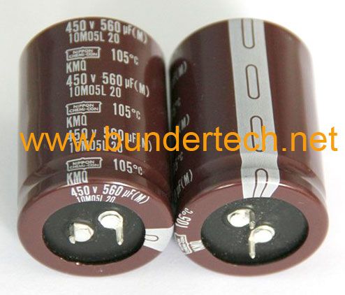 Nippon  Chemi-con aluminum capacitor 450v 560uF 35x50mm 105c Snap-in NCC