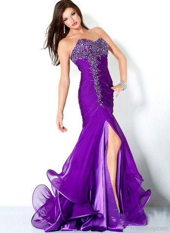 New style purple fashion elegant dress