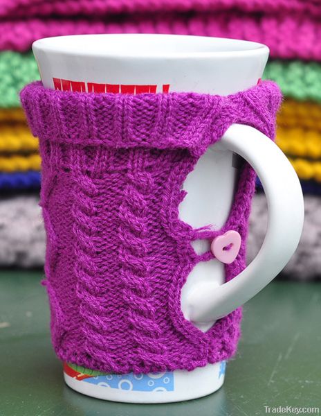 kint cup cozy knitted mug cozy