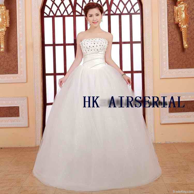 2013 top new wedding dress-Organza