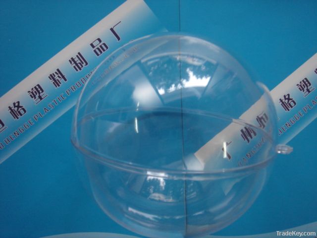 clear hollow plastic ball