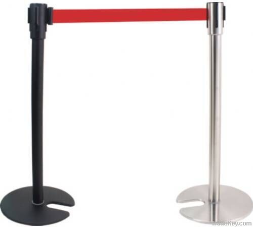 Stainless steel stackable retractable belt stanchion