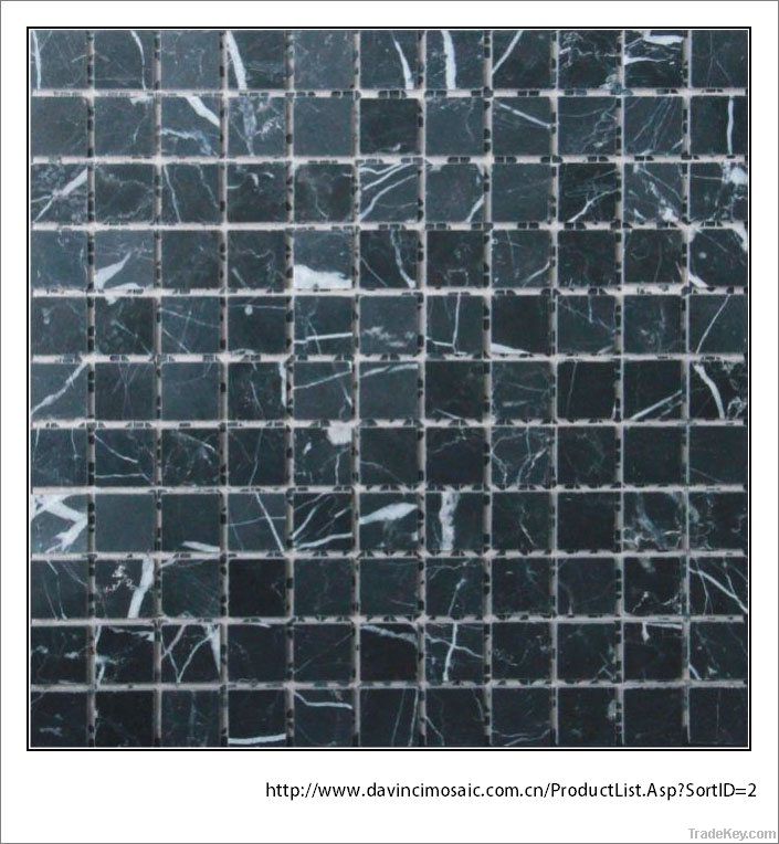 Black Color Natural Marble Mosaic