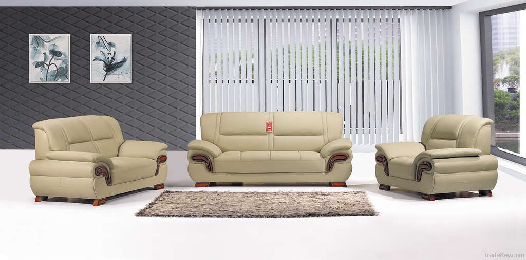 Qualified leathersectional sofa/factory offer-A76