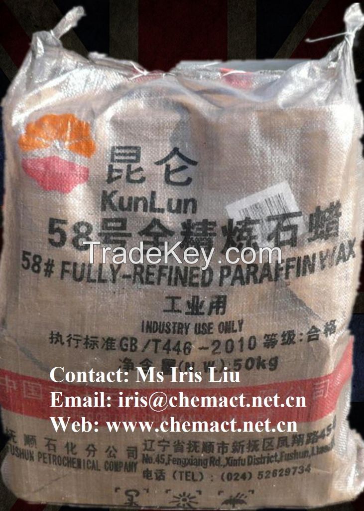 Fully/Semi Refined Paraffin Wax 58 60