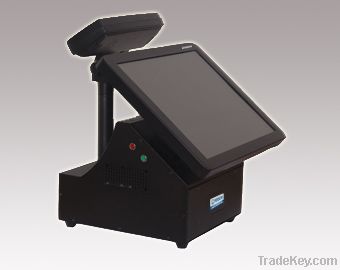 Retail All In One Touch Screen Pos System With Customer Display