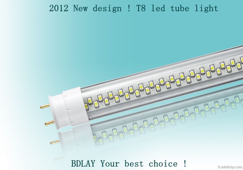 T8 led tube light, 90cm with 15W power, rotatable caps and single input