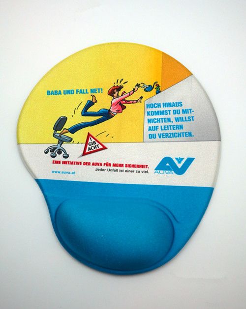 Gel wrist rest promotional mouse pad