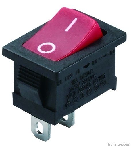 Single Pole Single Throw Ac Power Rocker Switch With Ul, Vde, Enec Safety Certificate