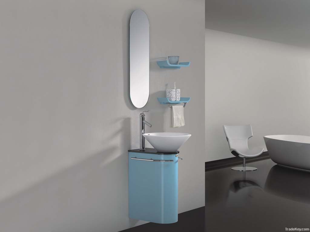 Modern hanging PVC bathroom vanity, bathroom cabinet, bathroom set