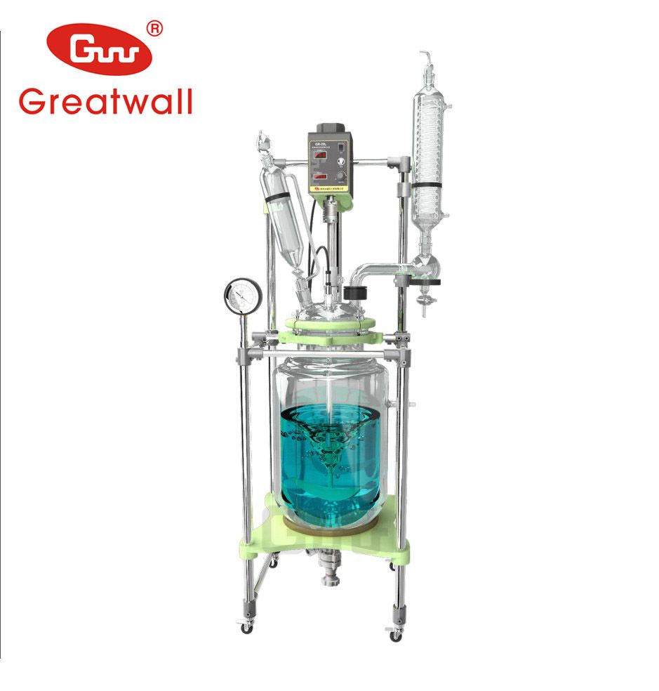 5L ~150L Two-layer Borosilicate Glass Reactor GR Series