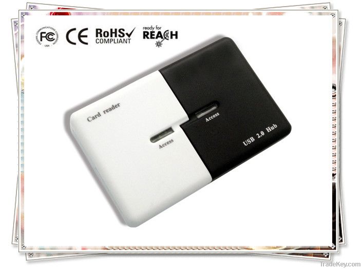 USB Combo Card Reader with USB HUB