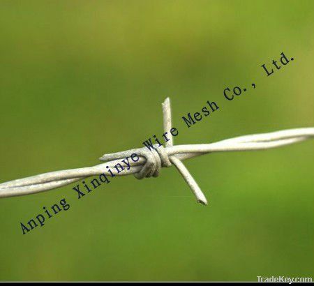 hot dipped barbed wire with fence