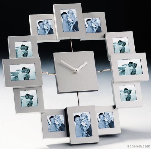 Aluminium photo frame Clock photo frame Cheaper framing Metal framing