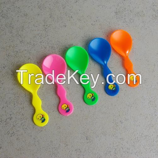 colorful ice cream disposable spoon