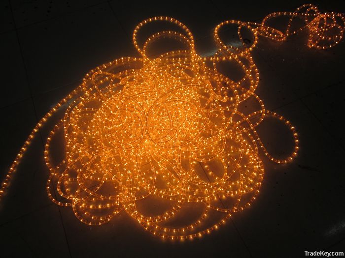 Round 2-wire Orange LED rope light