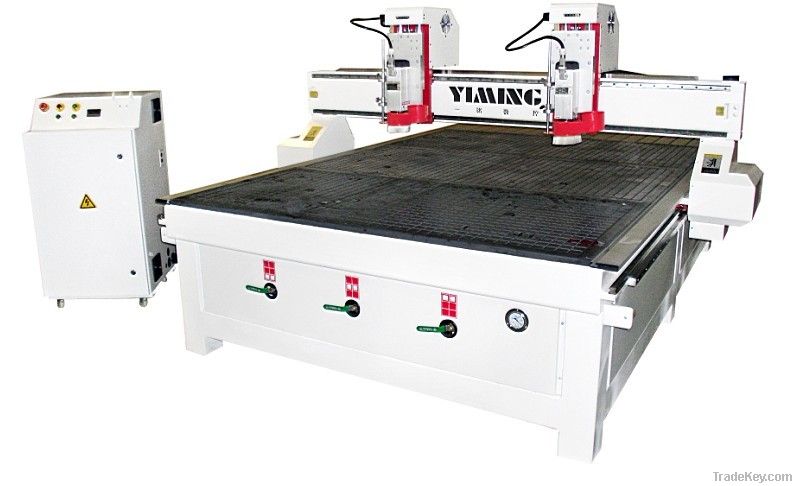 Two heads CNC engraving machine YMM1825