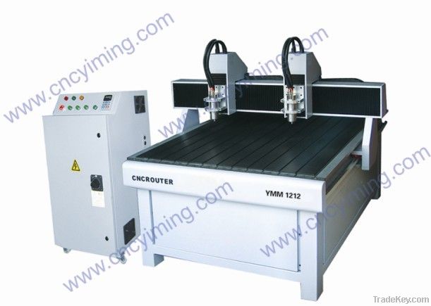 Two heads advertising CNC router YMM1212