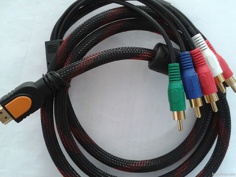 HDMI to 5RCA cable