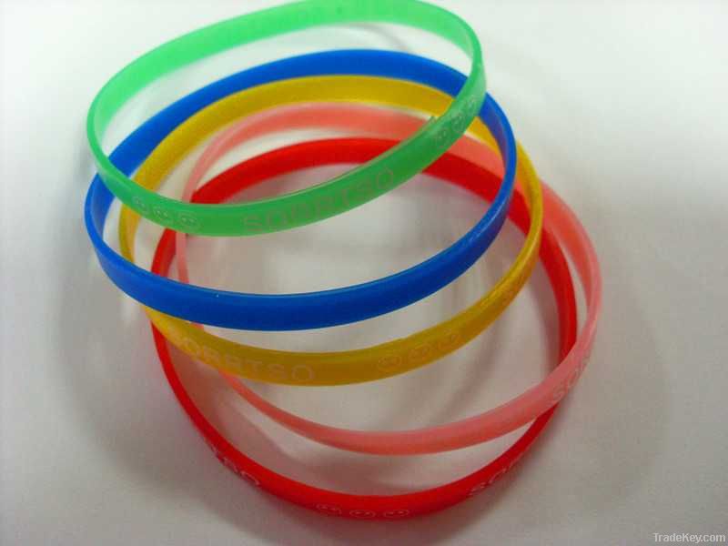 silicone thin wristband