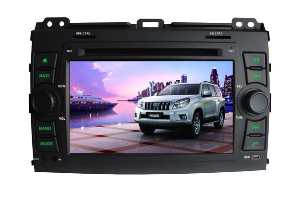 Car dvd player for Toyota Prado 2007 dvd player with GPS, bluetooth, USB