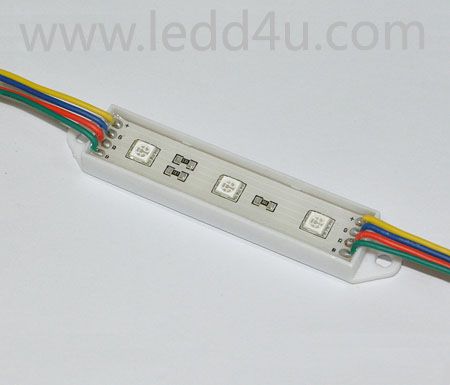 LED module light, RGB 3SMD5050, waterproof