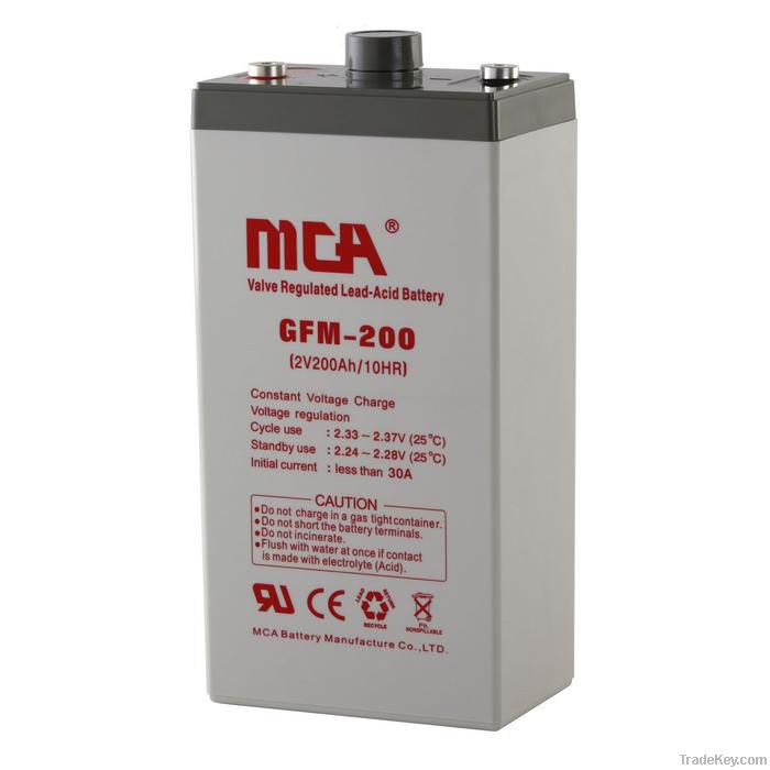 stationary  AGM battery 2V-200AH