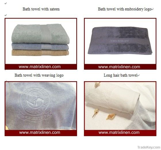 100%cotton terry hotel towel set for hotel use