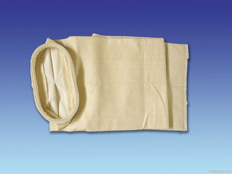 Active carbon filter bag for cement