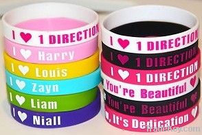 silicone bracelet, silicone wristband