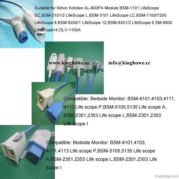 Spo2 sensor for Nihon Kohden TL-101S, TL-101T, TL-201T