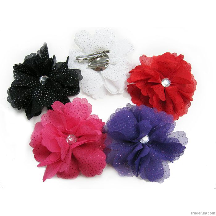 Fashion chiffon hair flower