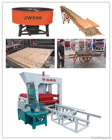 semi-auto brick making machine 40000pcs a day