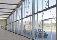 . Single glass panels