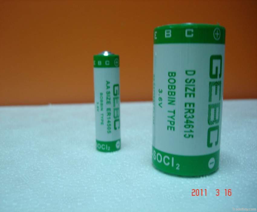 3.6V 3.6V 3.6V Lithium Thionyl Chloride Battery ER34615 ER34615 ER3461