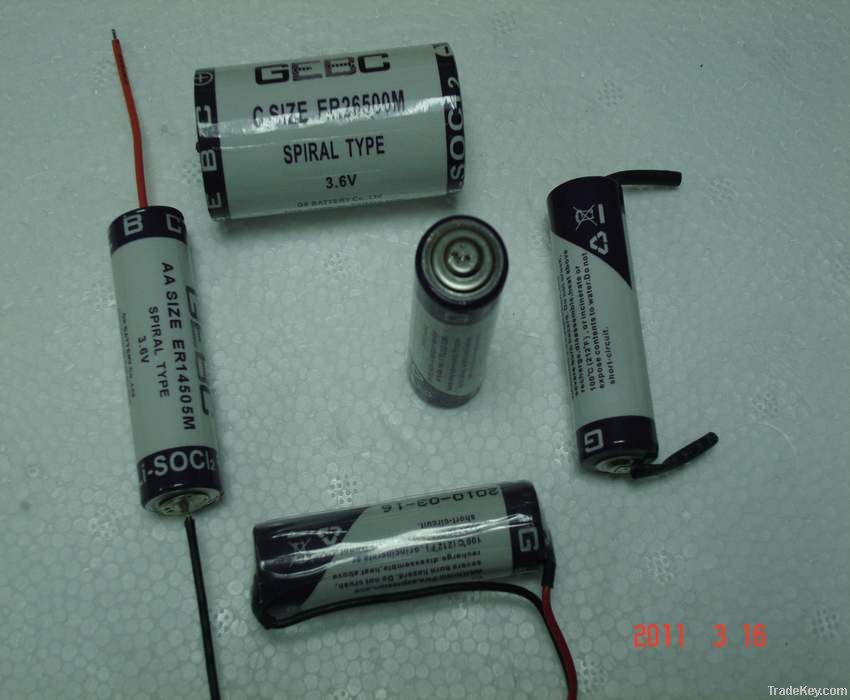 Li-SOCL2 Lithium Battery 3.6V ER18505M ER18505M ER18505M ER18505M