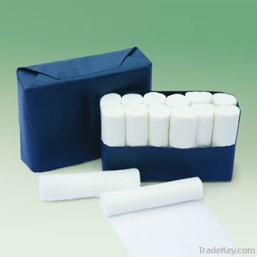 Medical disposable gauze bandage roll