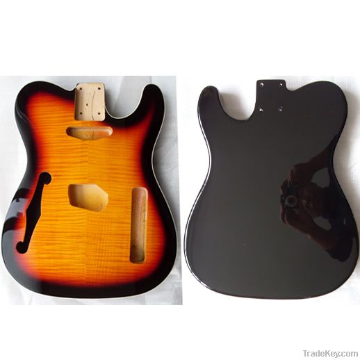 Thinline (F-hole) basswood holes predrilled sunburst finished TL neck