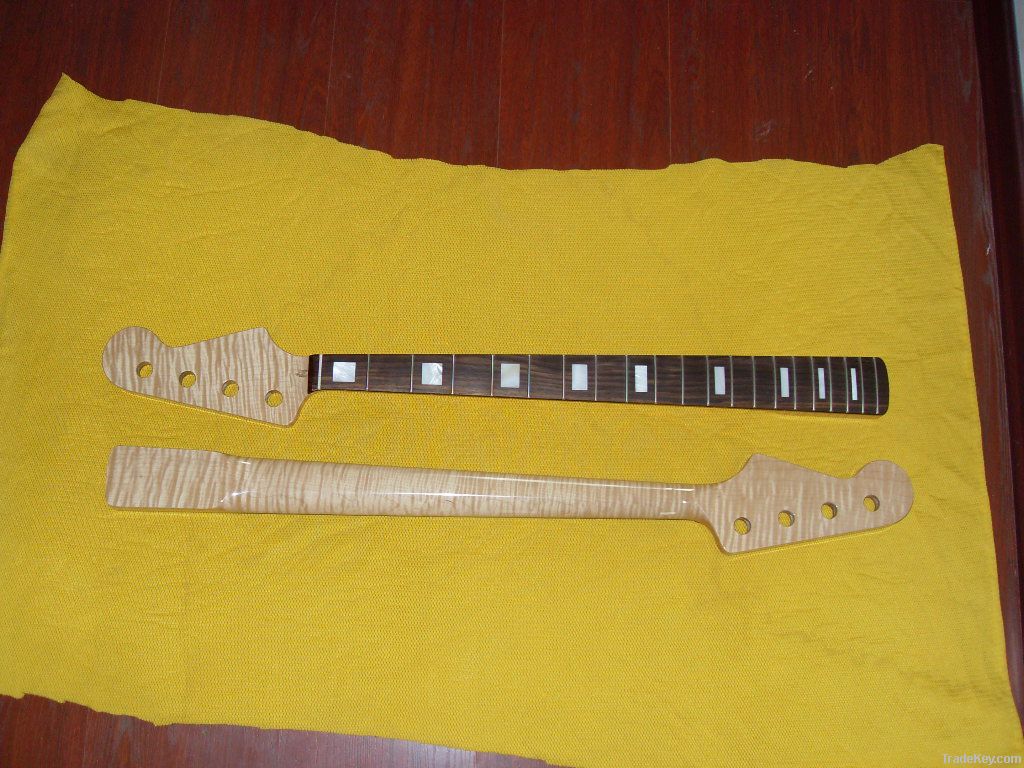 P-bass neck Maple+Rosewood fingerboard, Headstock unshaped