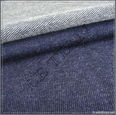 Knitted babby terry denim fabric