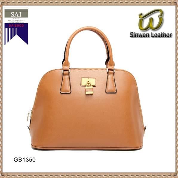 2014 cow leather handbag manufacturer fashion lady messenger bag