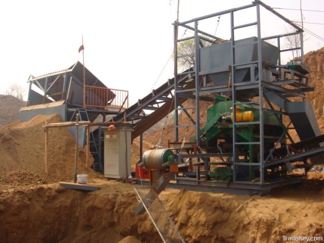 Dry Air-cooling Magnetic Separator for river sand and mining