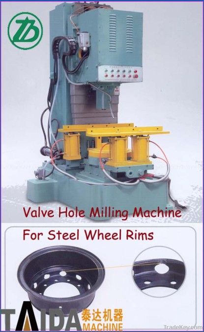 Milling Machine For Steel Wheel Valve Hole