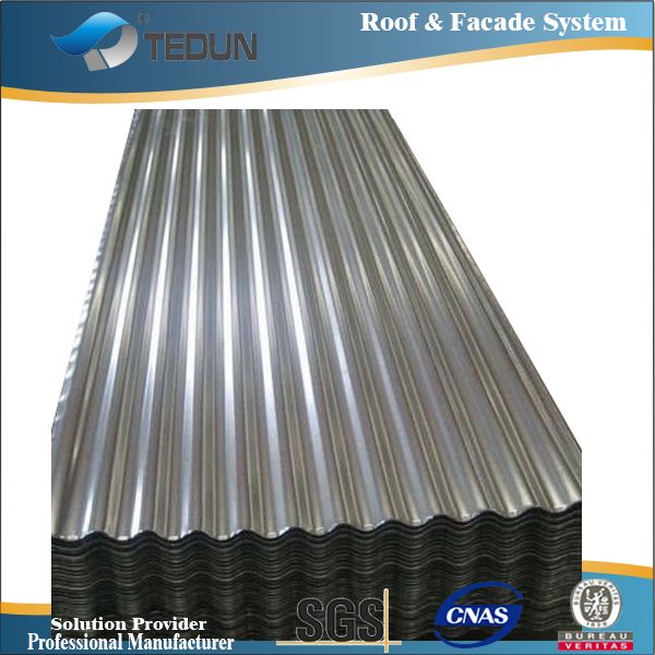 corrugated galvanized steel metal siding panel