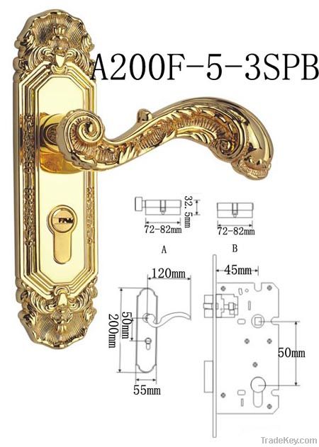 door lock Zinc Alloy(200F-5-3  SPB)
