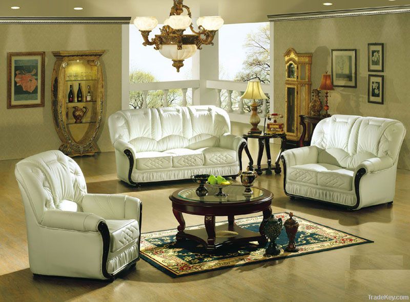 Italy style sofa  with white leather